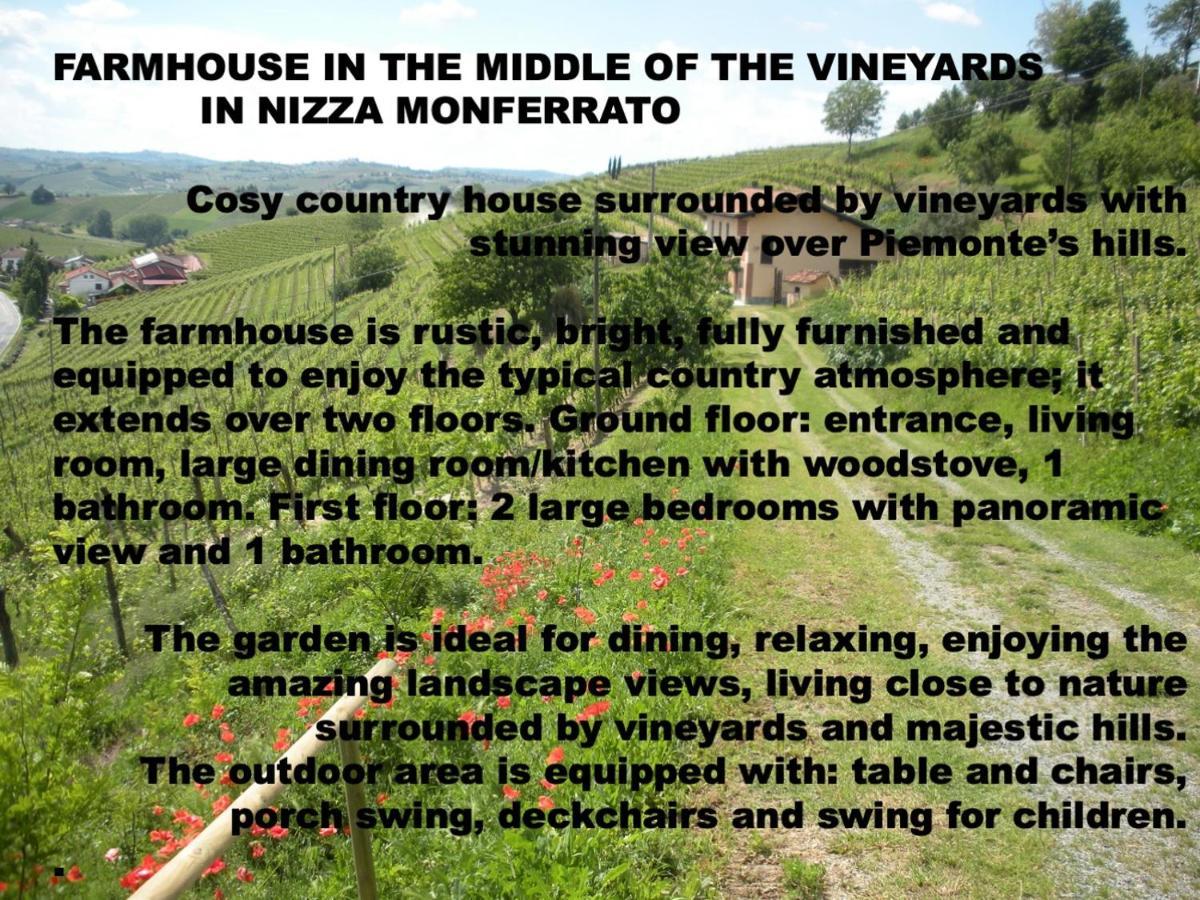 Вілла Cascina Tra I Vigneti A Ніцца-Монферрато Екстер'єр фото